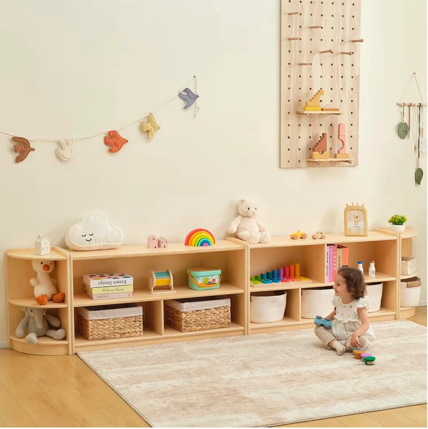 Kids Wooden Toy Storage Cabinet BRANDNEW image indicator(5)