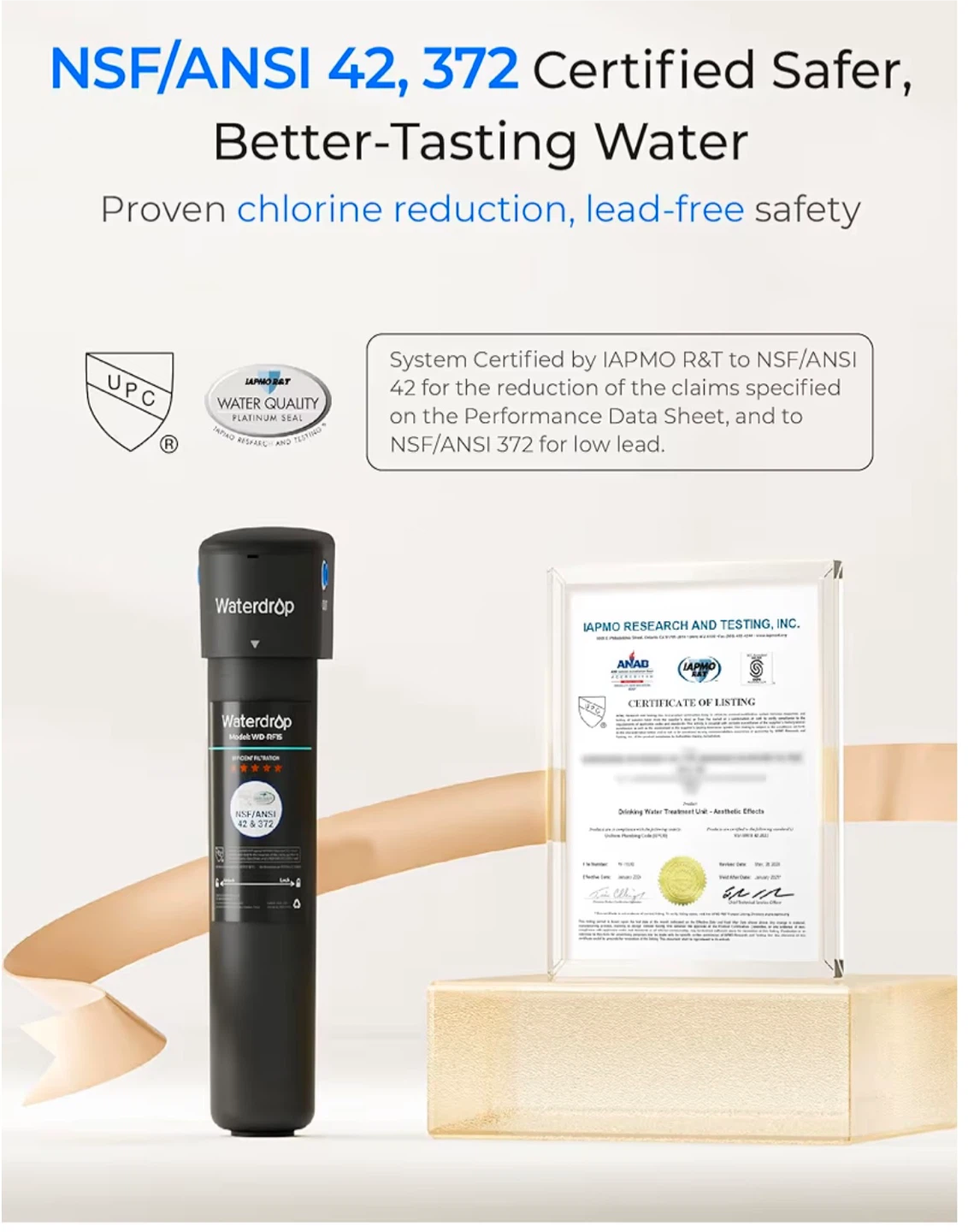 Waterdrop WD-RF15 Under Sink Water Filter - New - photo 4