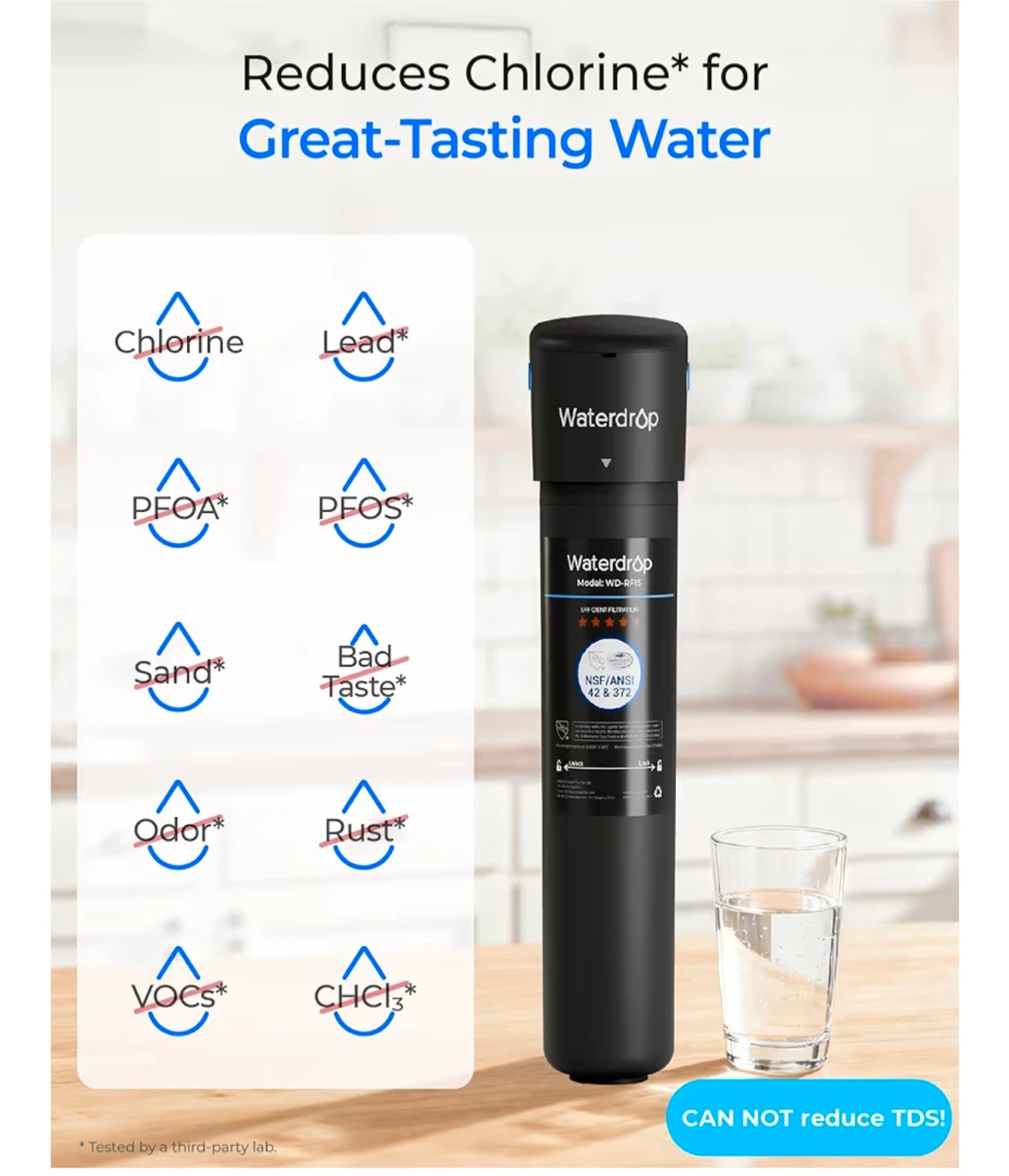 Waterdrop WD-RF15 Under Sink Water Filter - New - photo 3