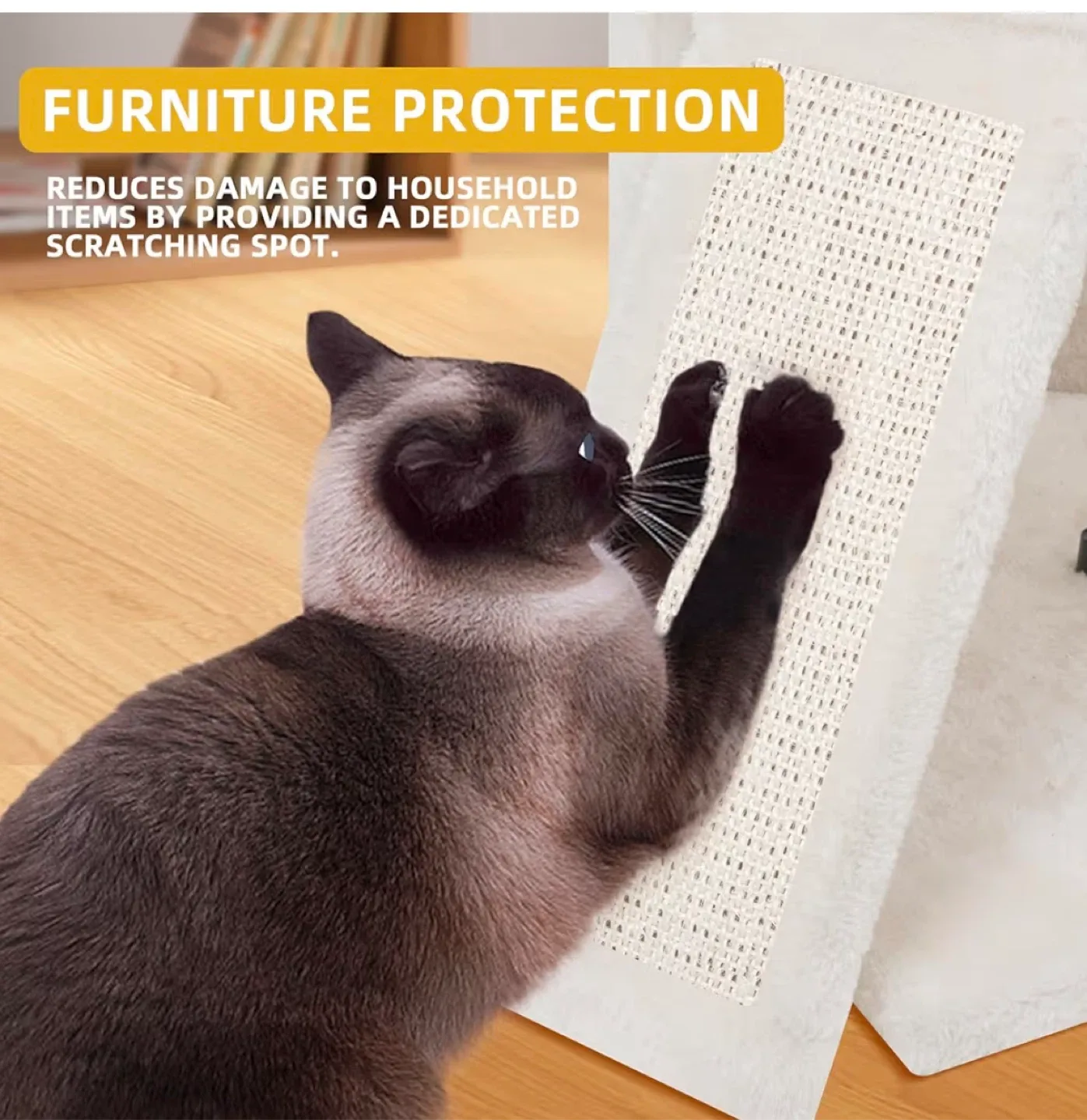 Beige Cat Tree with Scratching Post (grey ) image indicator(6)