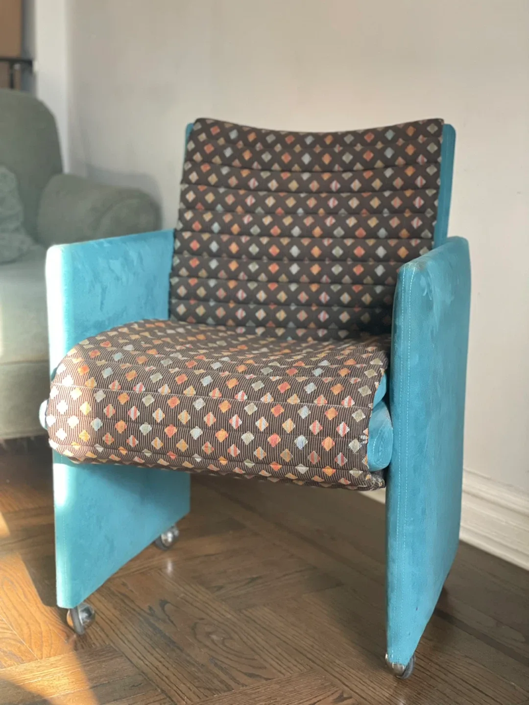 Unique Turquoise Accent Chair
