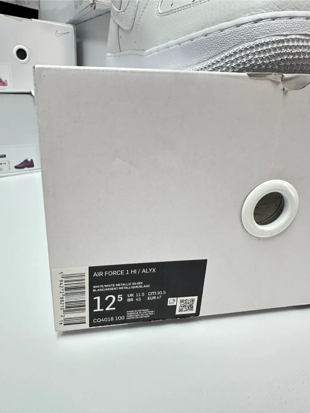 Nike Air Force 1 High 07 x 1017 ALYX 9SM White Mettalic Silver image indicator(6)