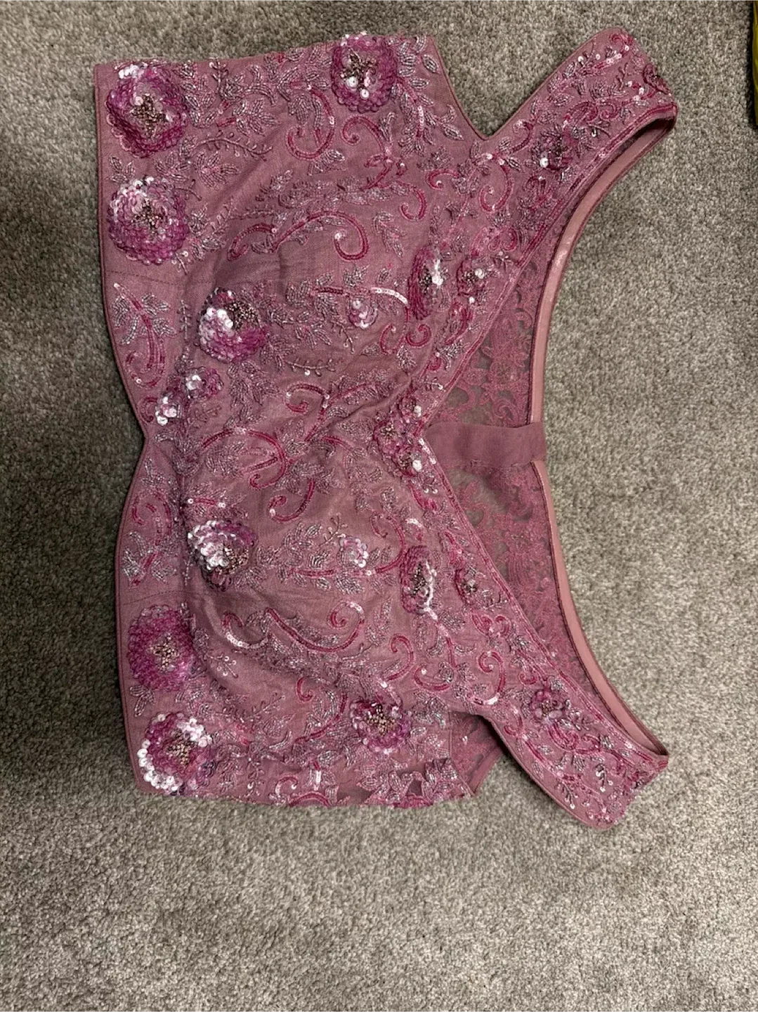 Purple Wedding Reception Lehenga Set Vivah Collections image indicator(2)