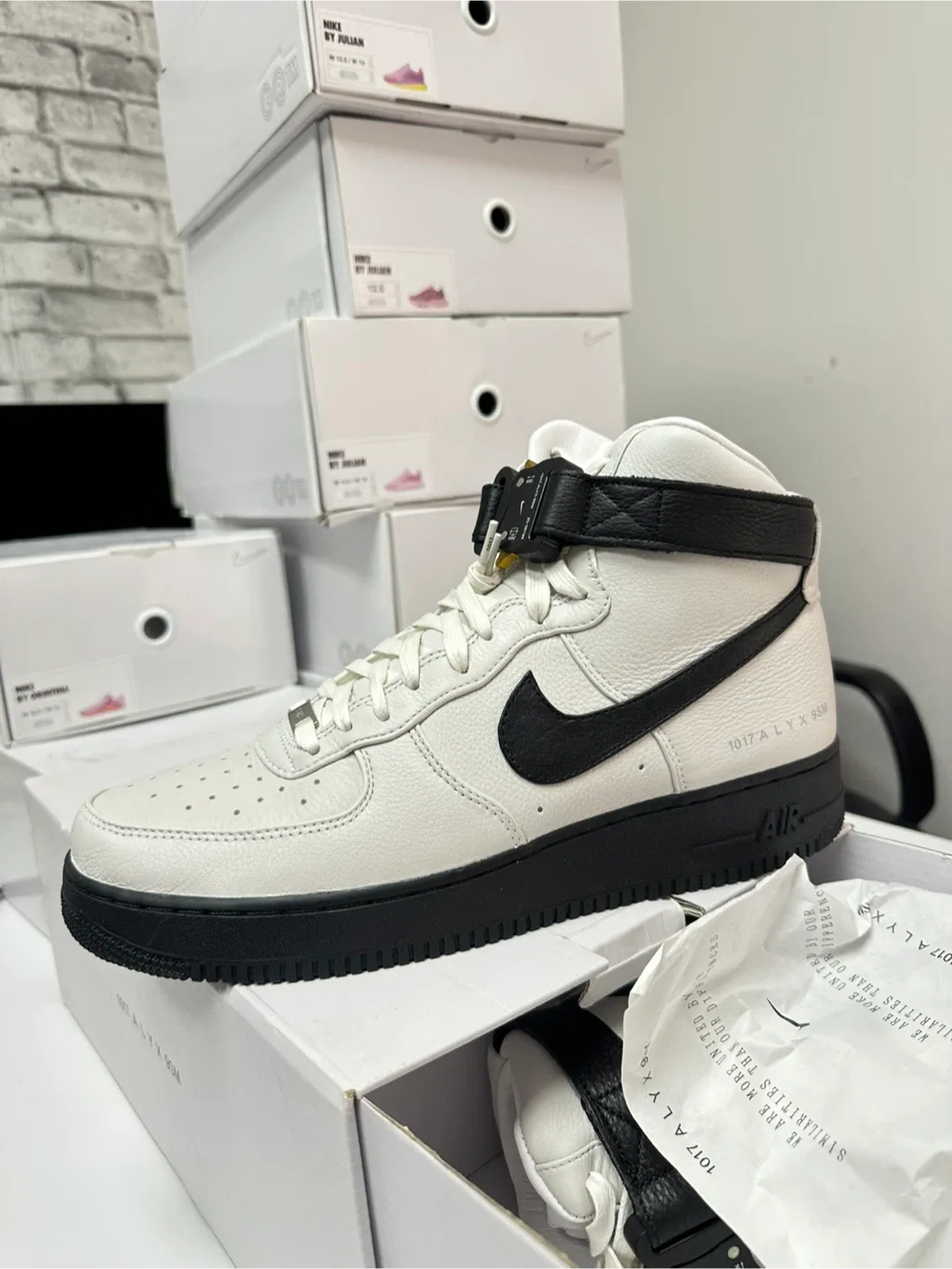 Nike Air Force 1 High 07 Alyx White Black MetaliSilver