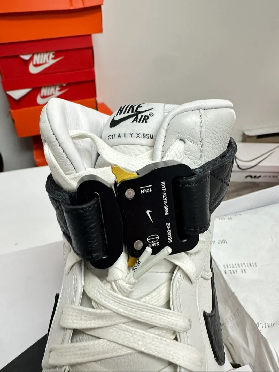 Nike Air Force 1 High 07 Alyx White Black MetaliSilver image indicator(2)