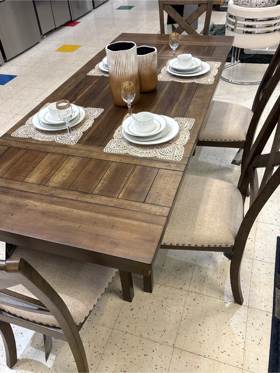 Ashley Dining Table with 4 Chairs & Bench image indicator(4)