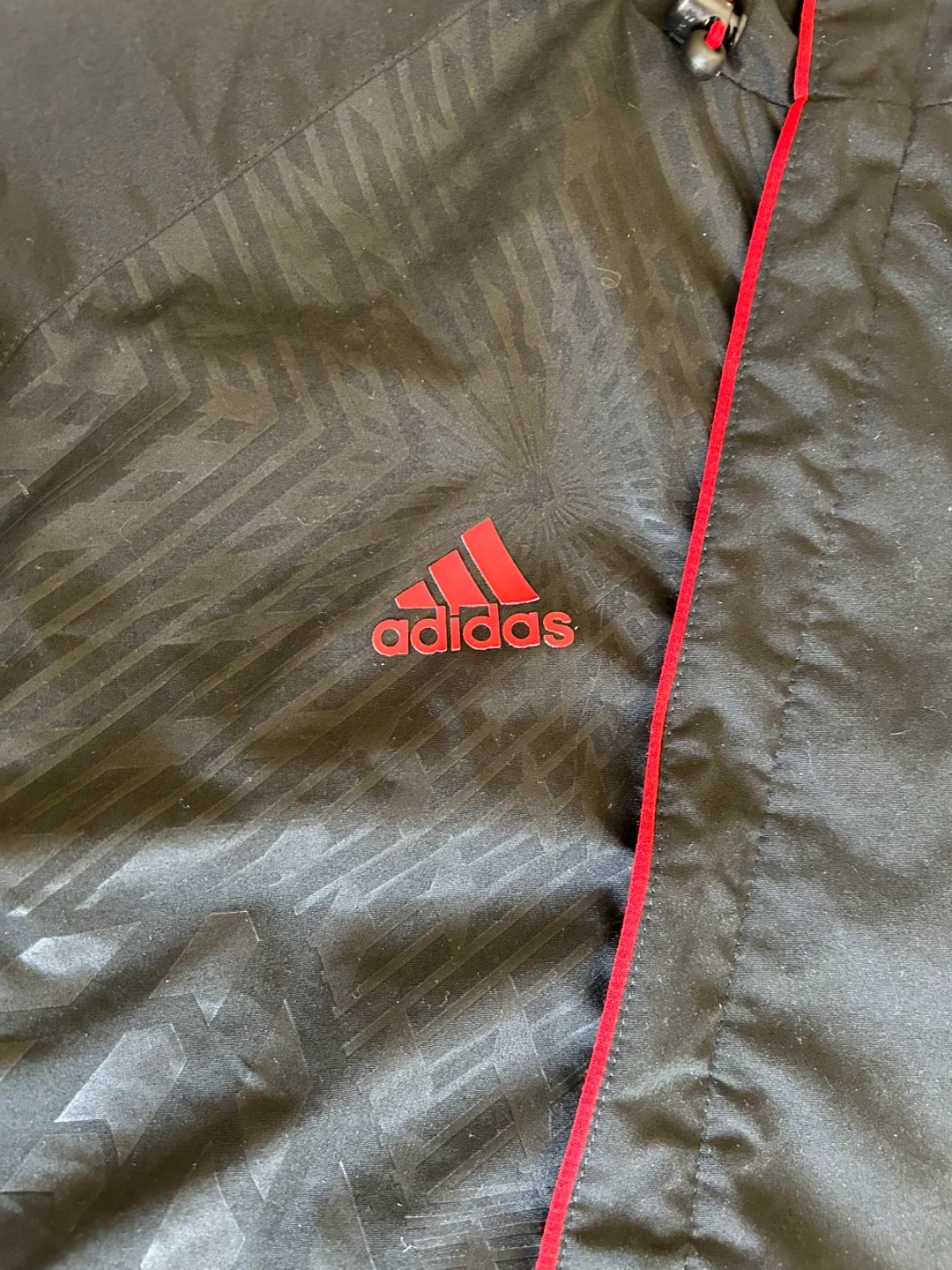 Adidas Black & Red Windbreaker Jacket image indicator(3)
