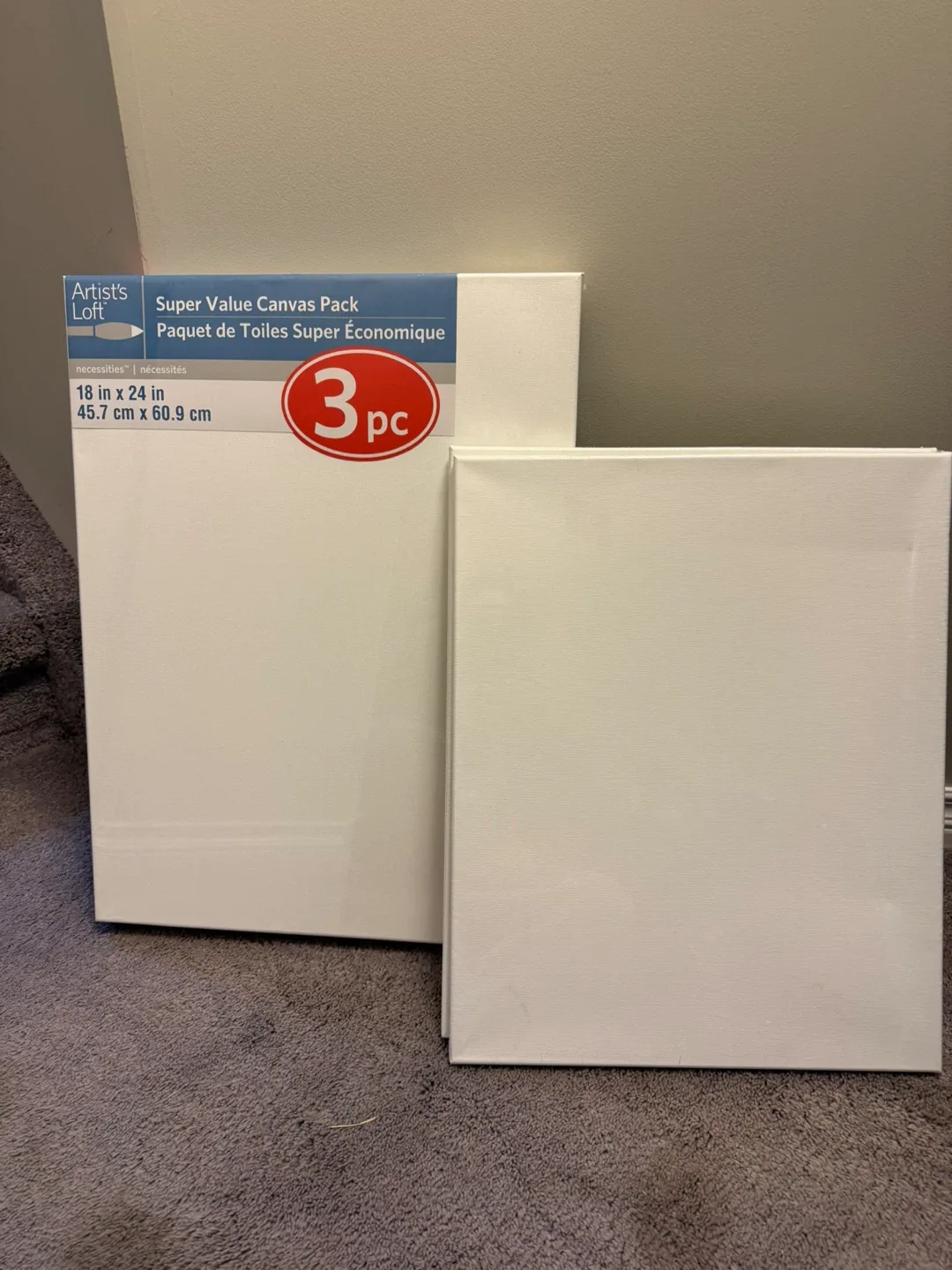 Artist's Loft Canvas Pack (3) 18x24 in