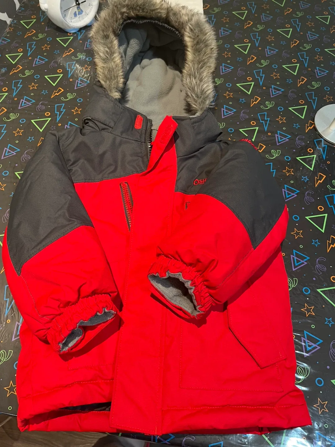 OshKosh B'gosh Red & Black Winter jacket(3T)