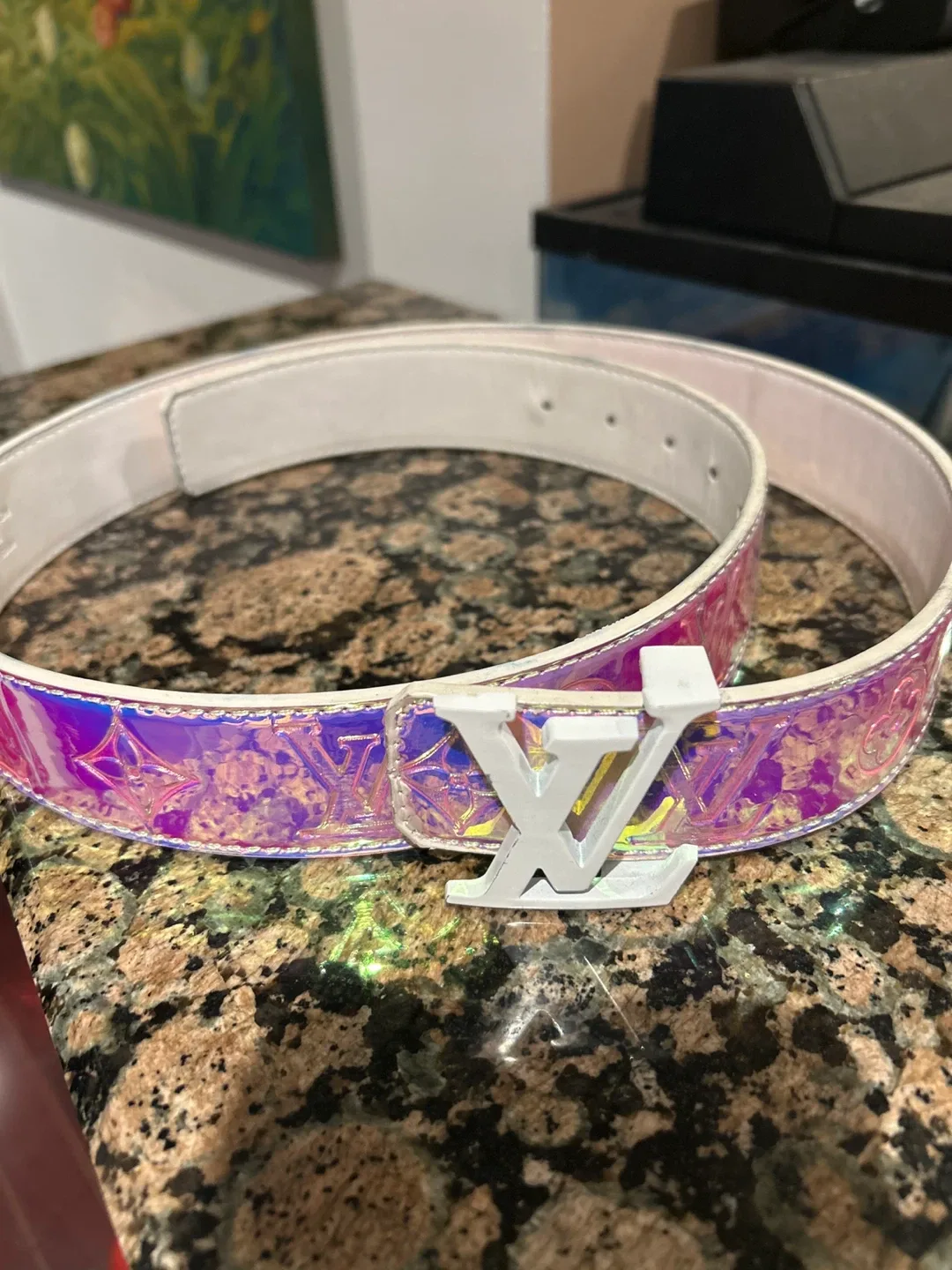 Louis Vuitton Iridescent Belt Size 44 _110 image indicator(2)