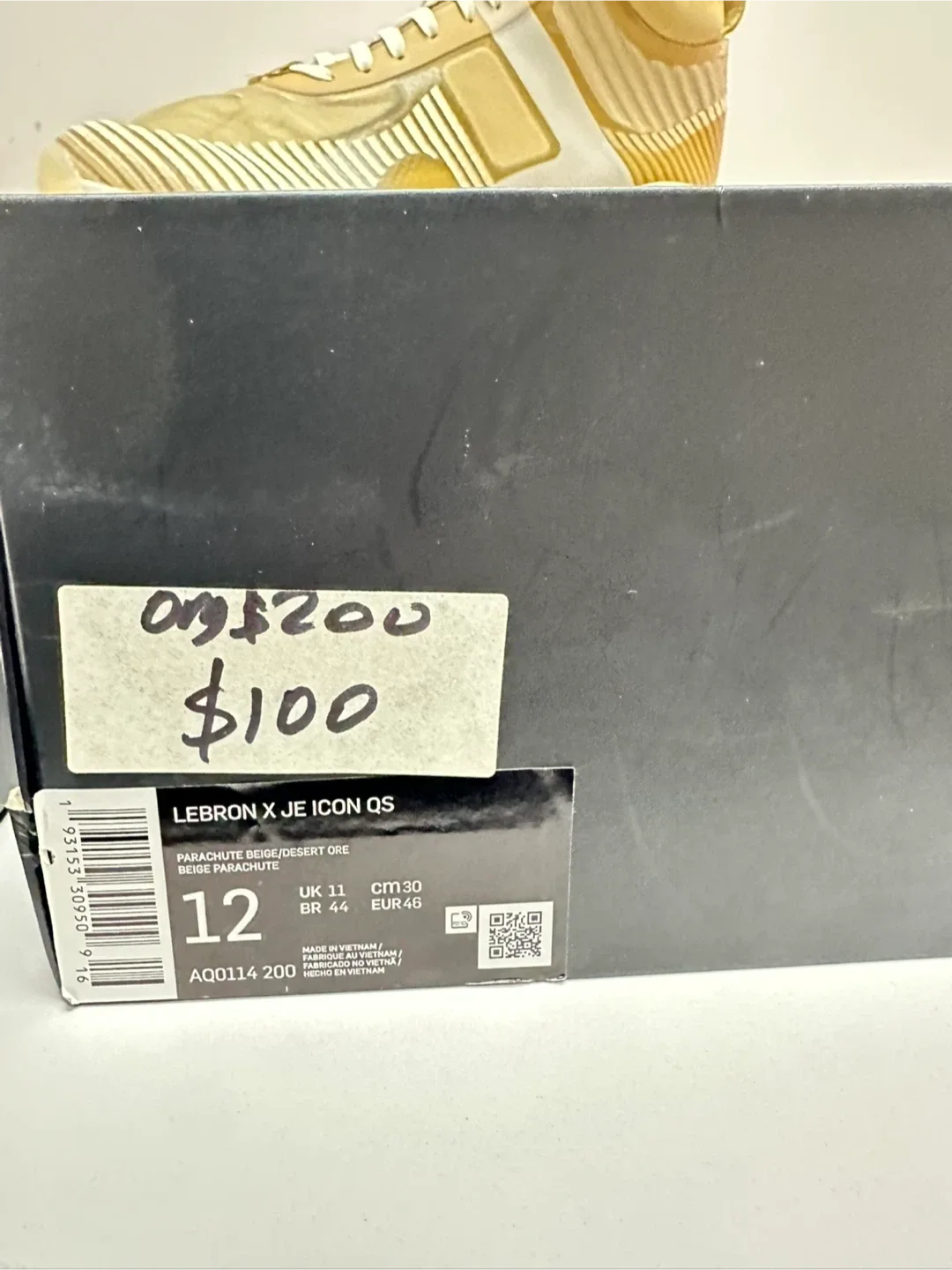 Nike LeBron X JE Icon QS Parachute Beige, Size 12 image indicator(4)