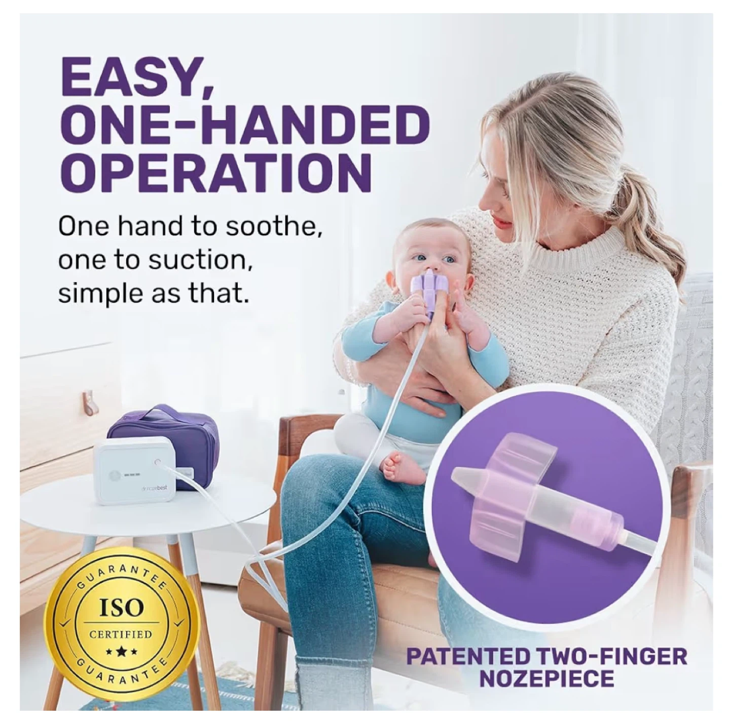 Dr. Noze Best NozeBot Nasal Aspirator Device rechargeable BNIB - photo 3