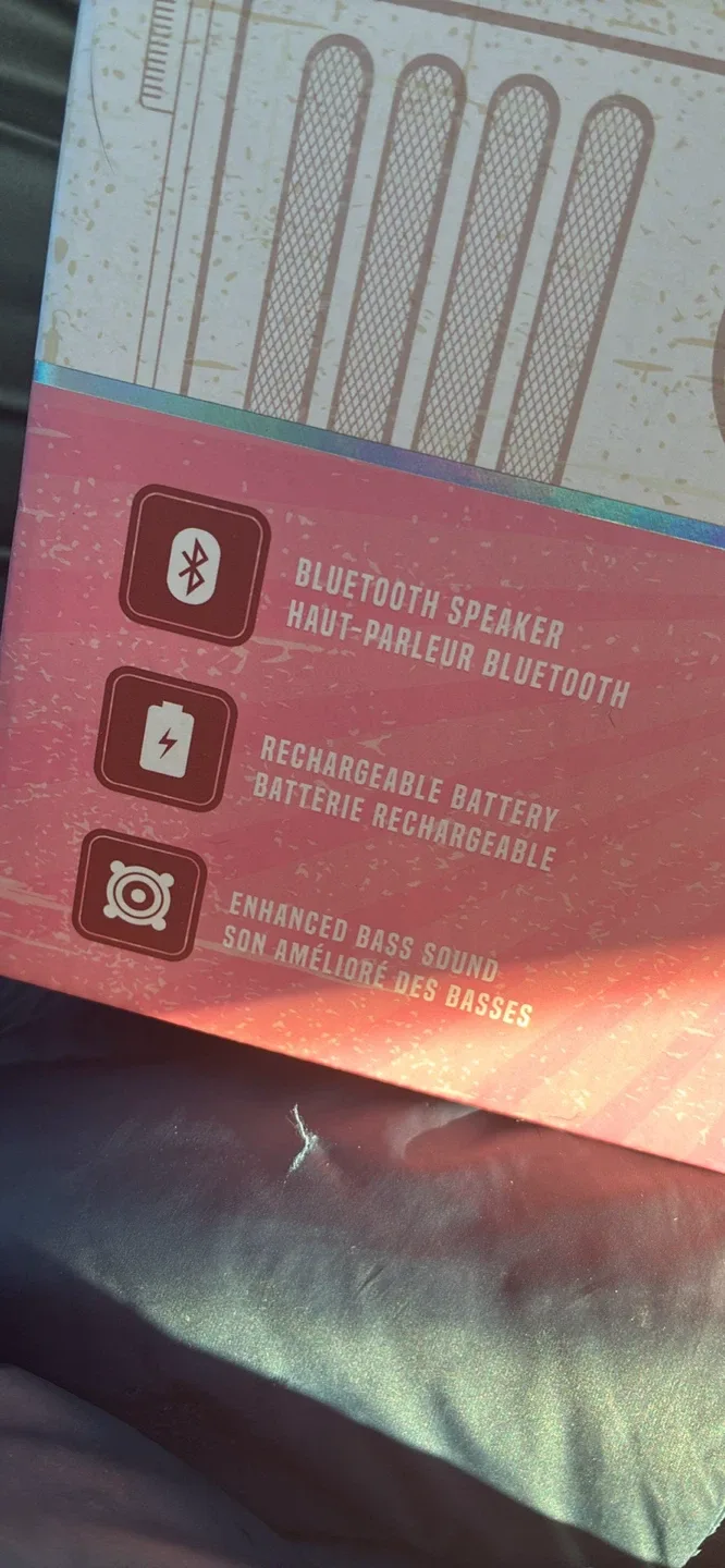 Retro Speaker - Rechargeable Wireless - Pink image indicator(3)