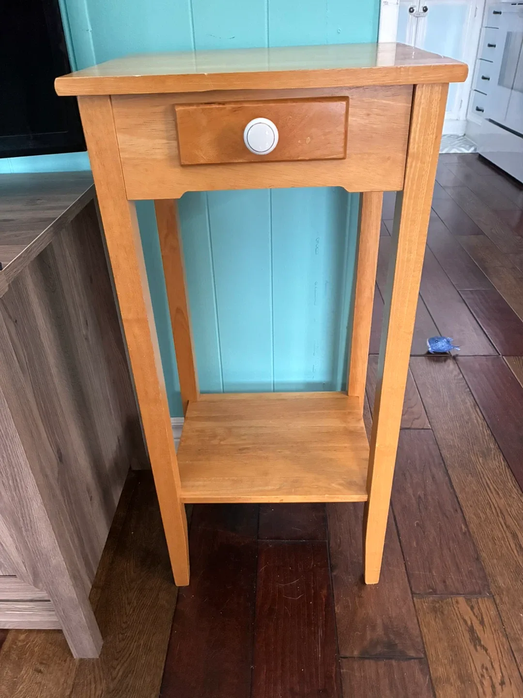 Wooden Side Table with Drawer