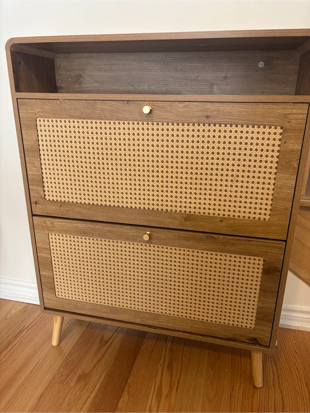 16 Pair Shoe Storage Cabinet/ Entryway Table image indicator(3)