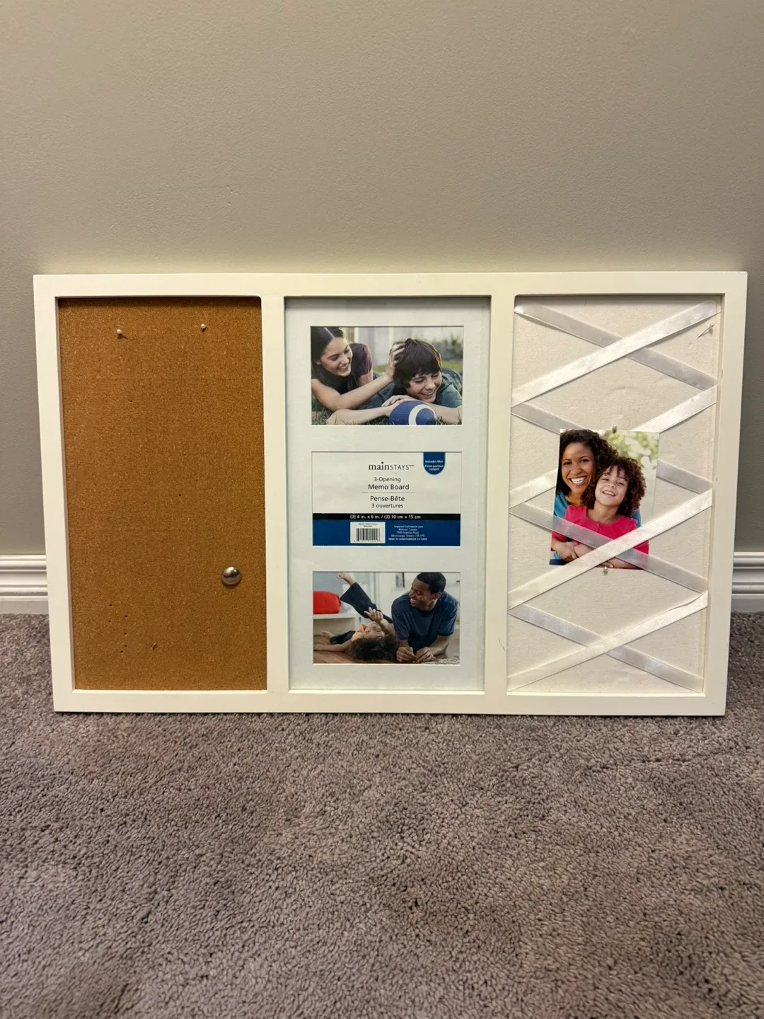 Mainstays 3-Opening Memo Board