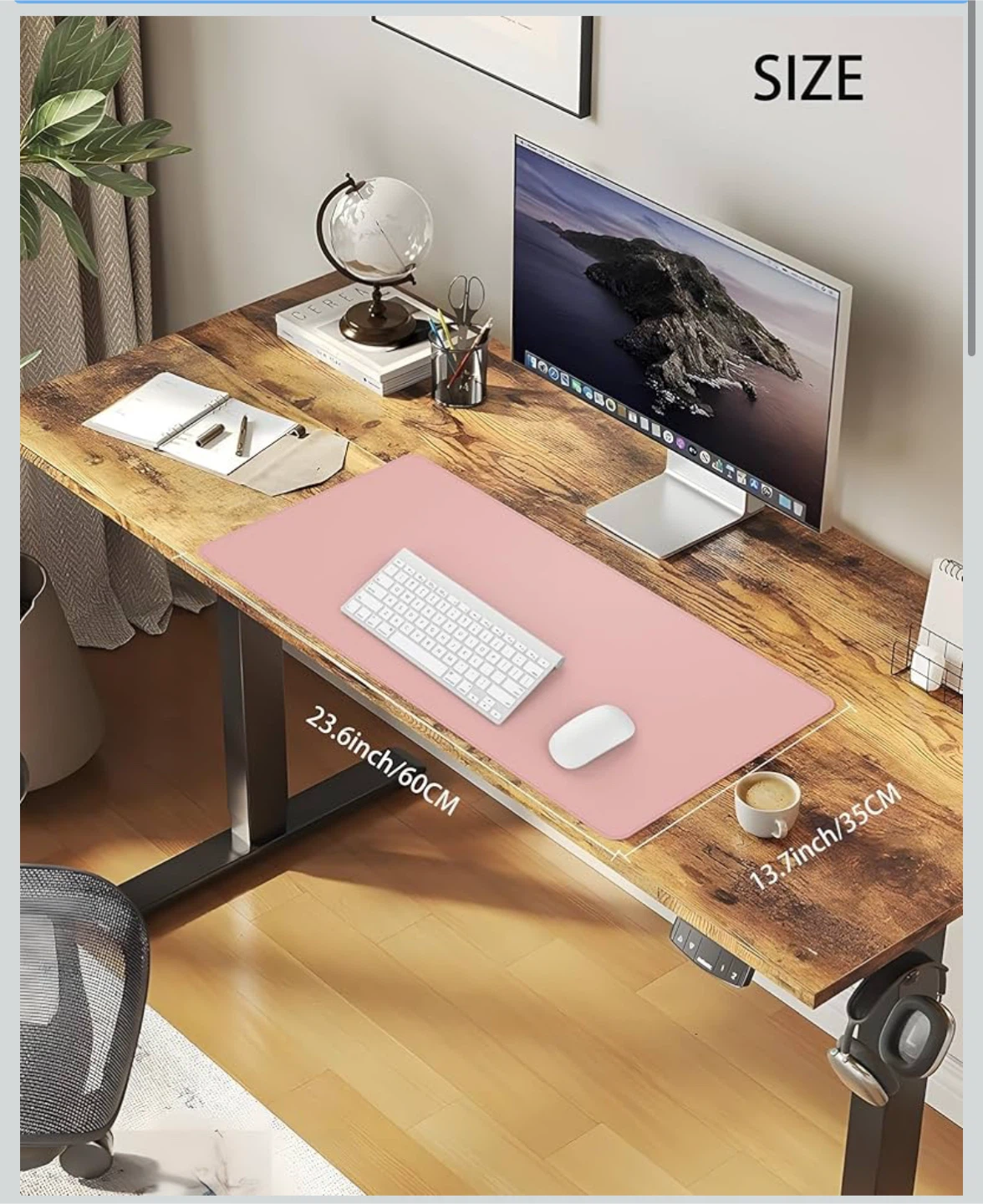 New Pack Pink Desk Pad - 23.6 x 13.7 inches - photo 2