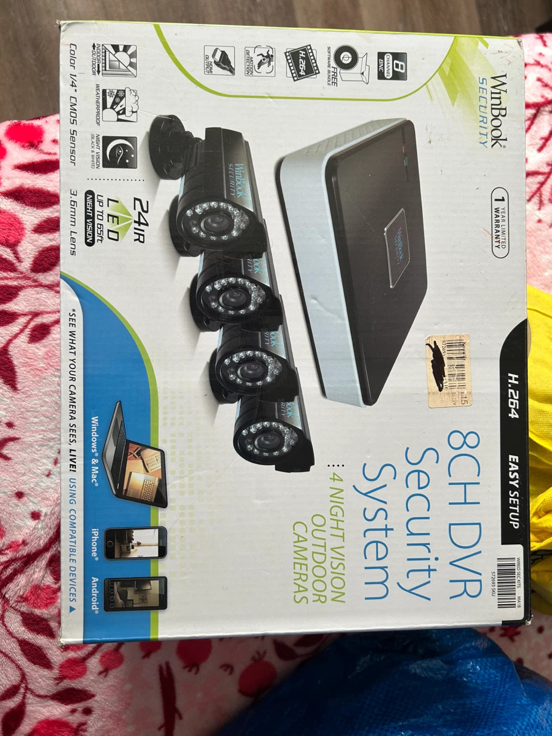 WinBook 8CH DVR Security System + ASUS Keyboard - photo 2