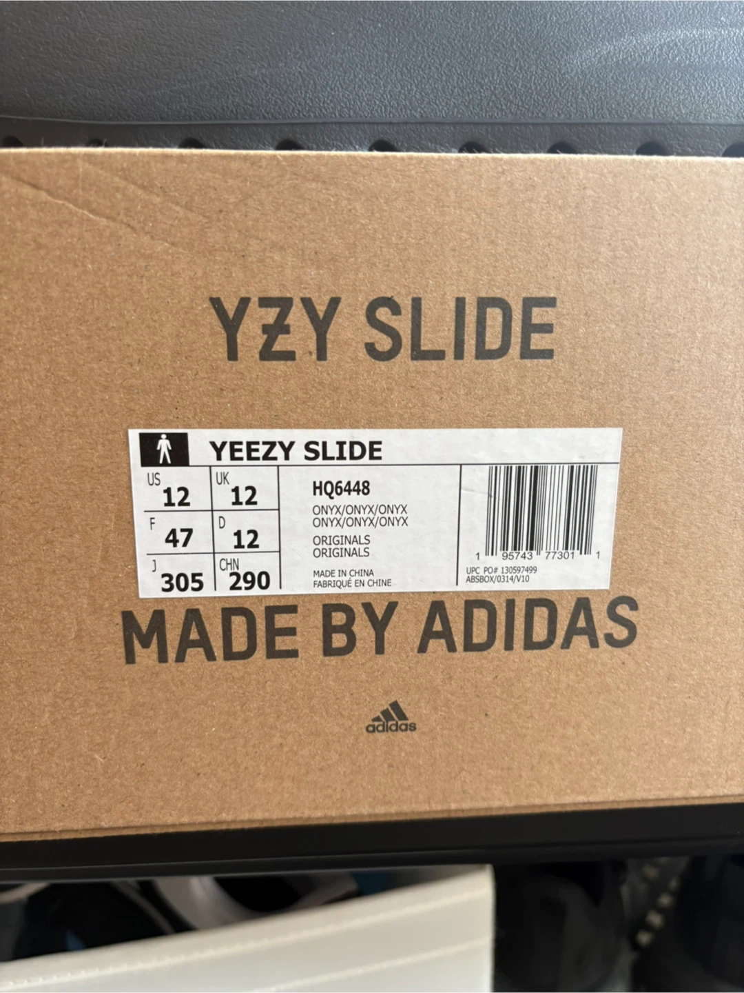 Onyx Yeezy Slides Men’s Sz 12 - photo 5