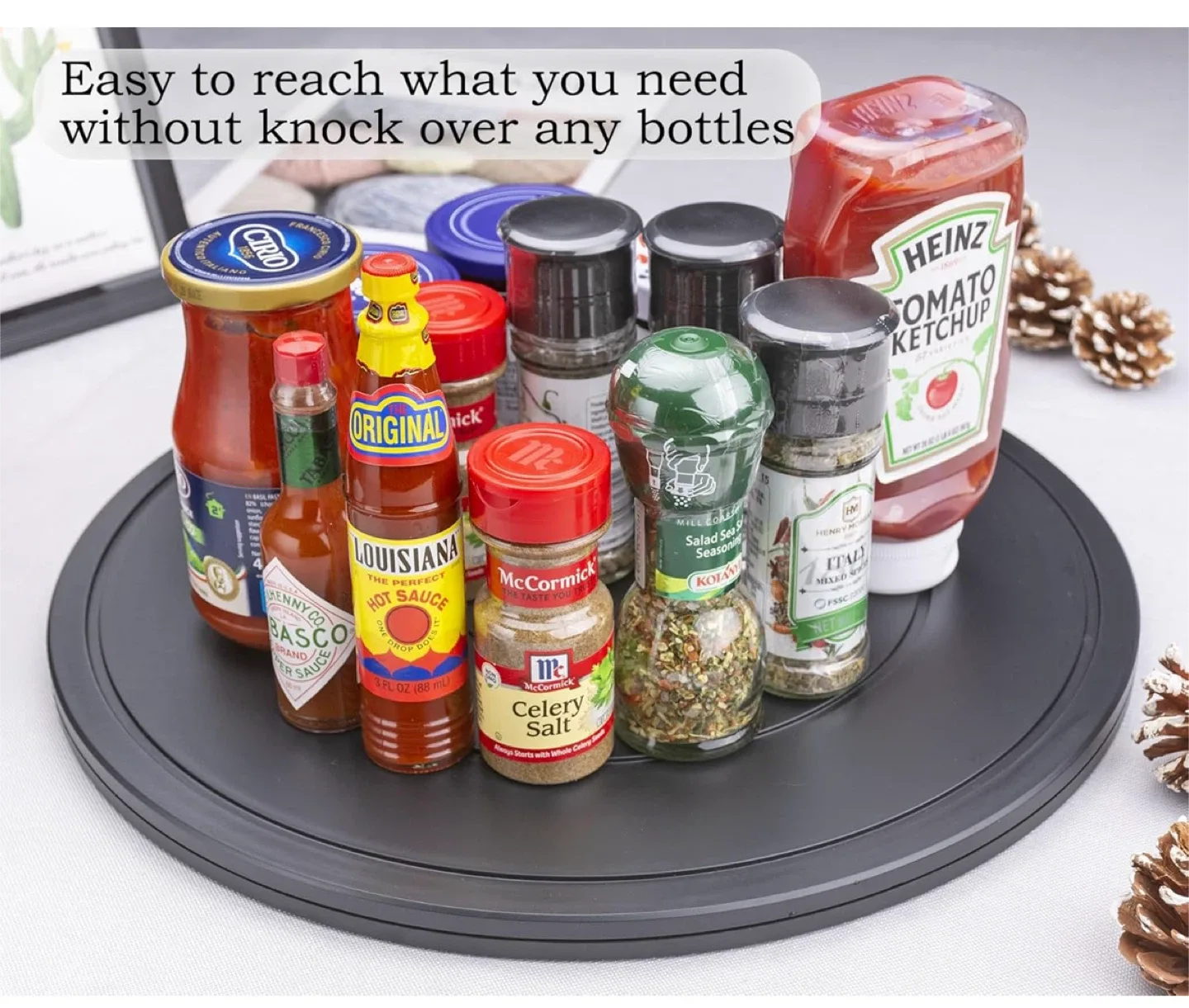 New 12" Lazy Susan Turntable Organizer - New image indicator(2)