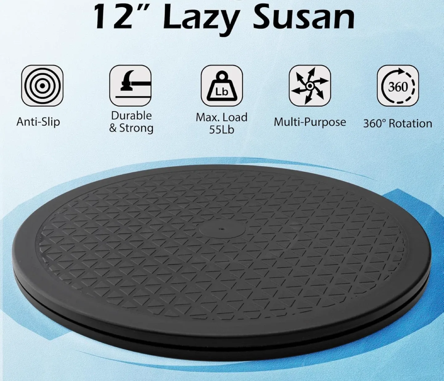 New 12" Lazy Susan Turntable Organizer - New