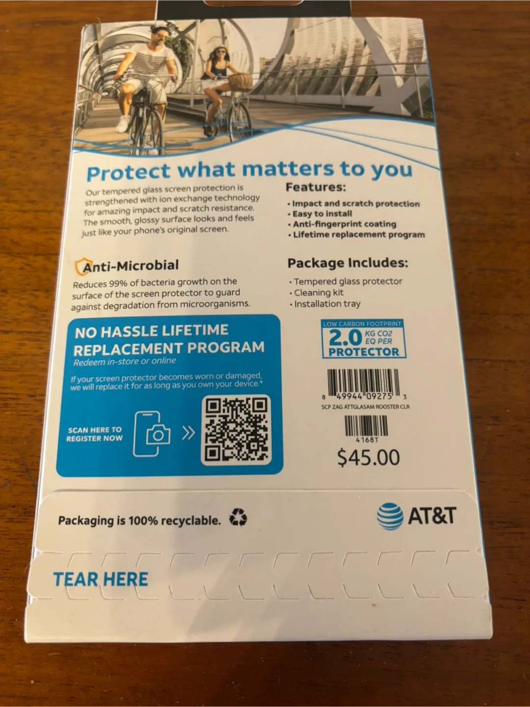 New AT&T Tempered Glass Screen Protector for iPhone image indicator(3)