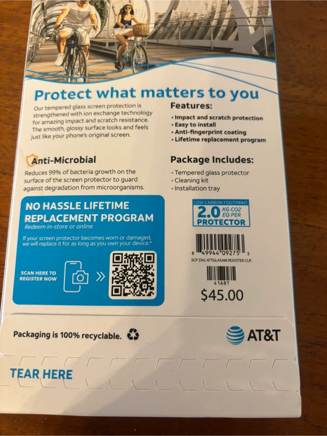 New AT&T Tempered Glass Screen Protector for iPhone image indicator(9)