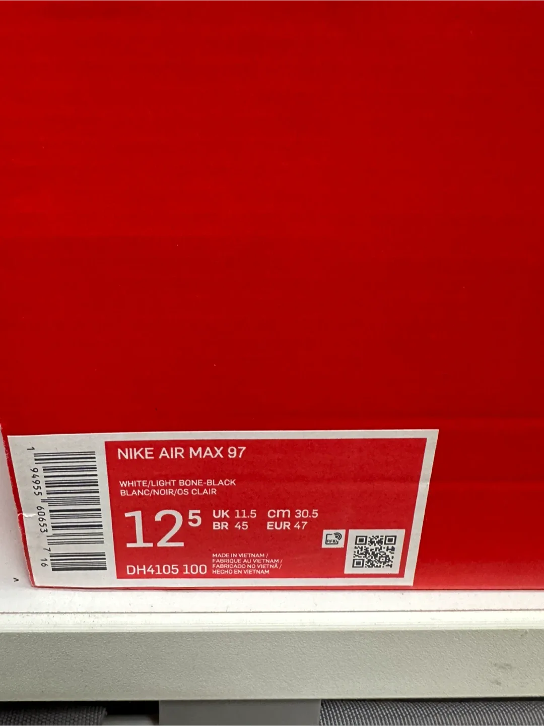 Nike Air Max 97 White Bone - Size 12.5 image indicator(5)