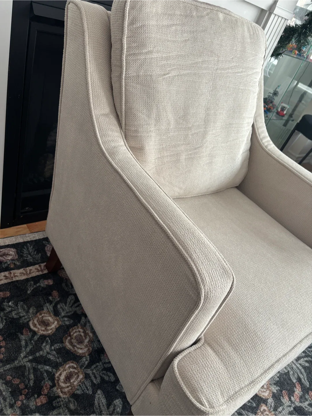 Beige Accent Armchair - 35.8" Height image indicator(4)