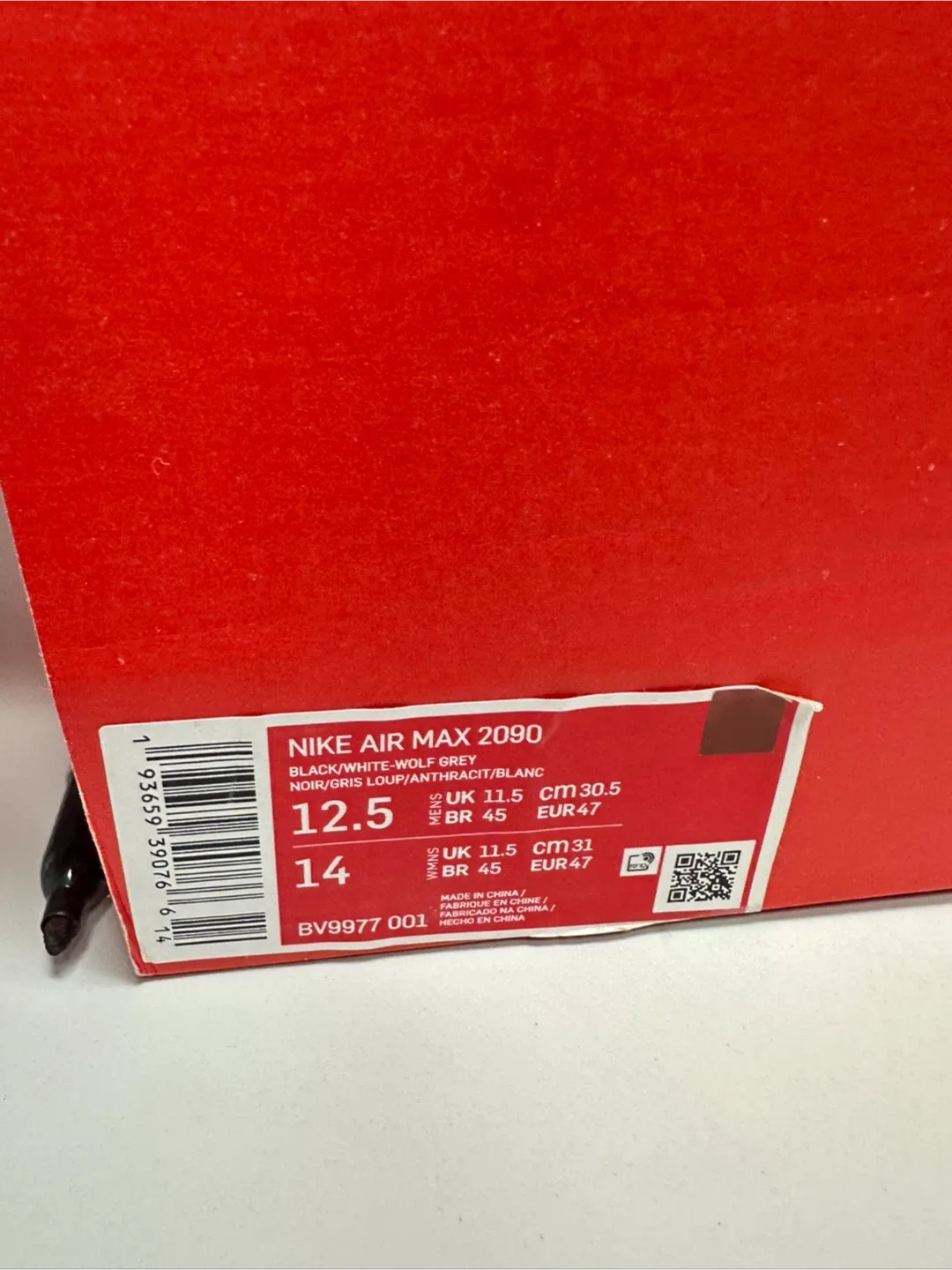 Nike Air Max 2090 Black/Grey Size 12.5 image indicator(4)