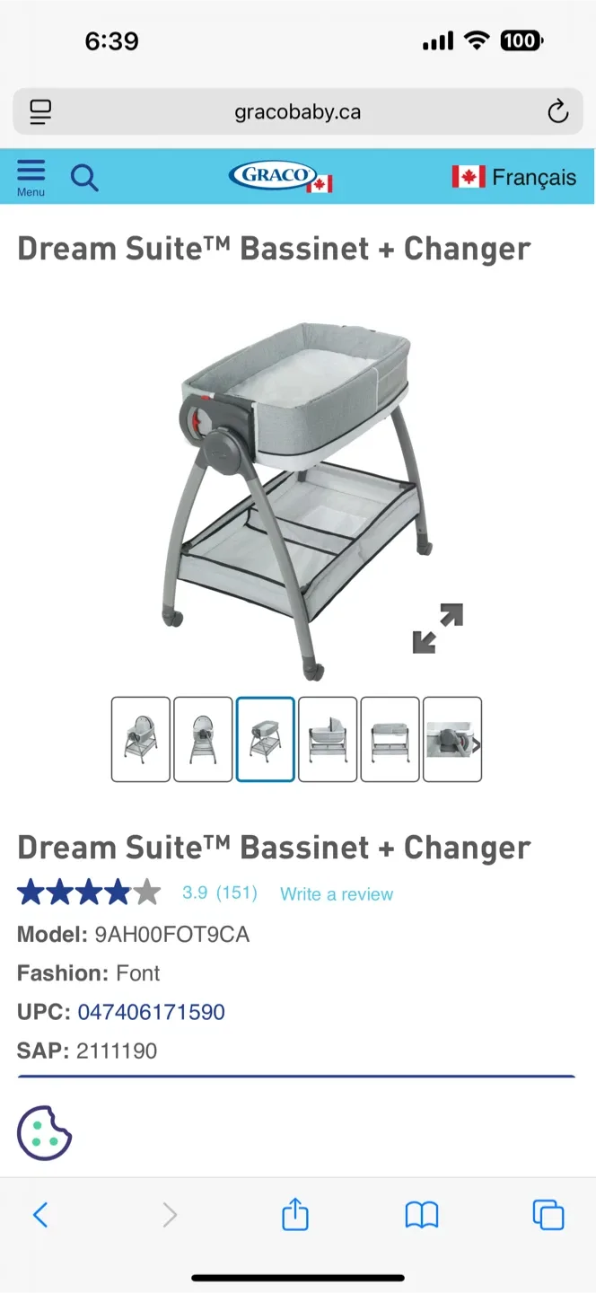 Graco Dream Suite Bassinet + Changer image indicator(2)