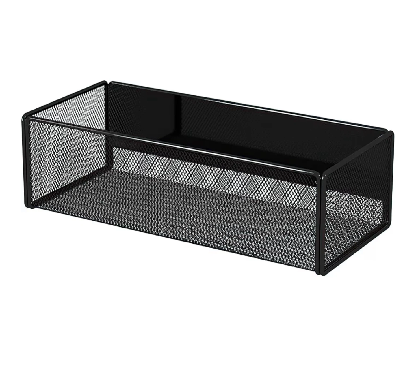 Magnetic Fridge Storage Baskets - White & Black