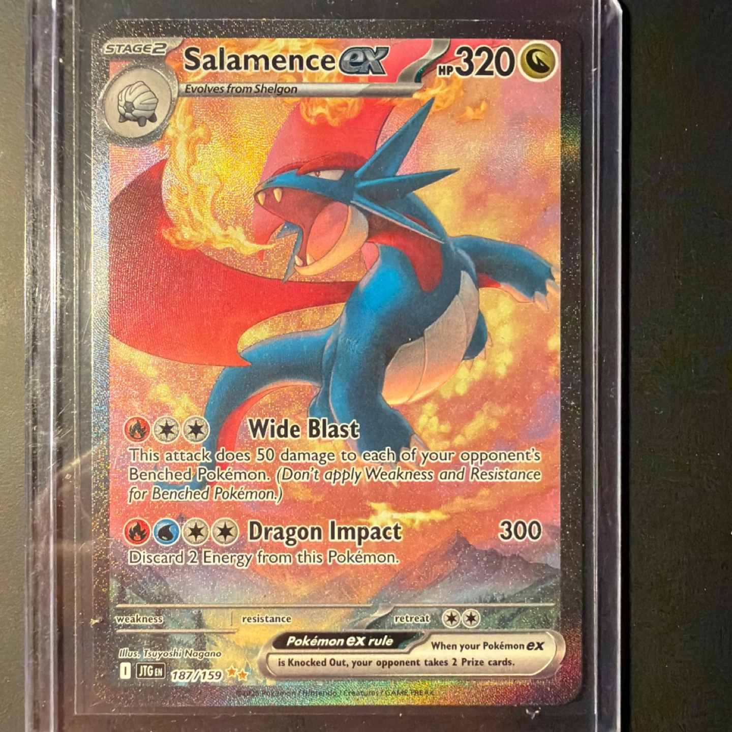 Salamence ex Pokemon Card Special Illustrated Rare 187/159 NM
