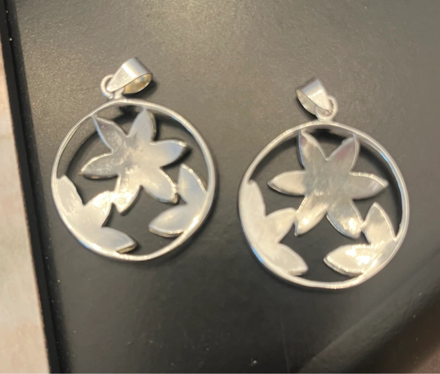 Circular flower pendants - silver stamped 925 (priced per item) - photo 3