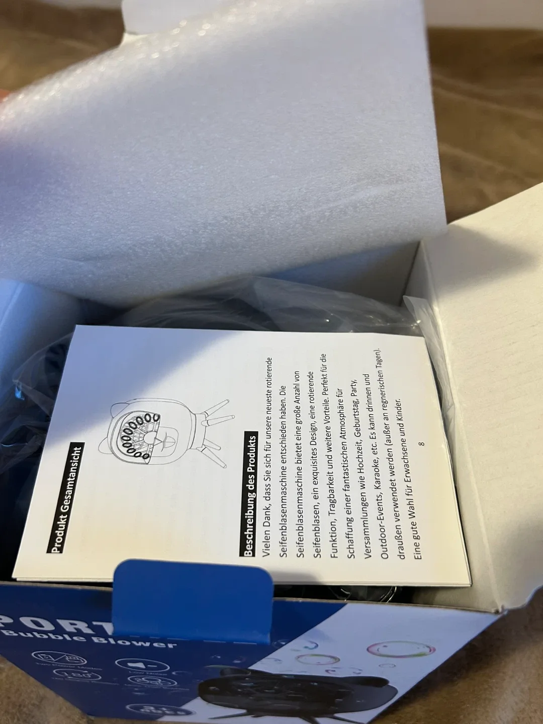 New Portable Bubble Blower BM-806 image indicator(3)