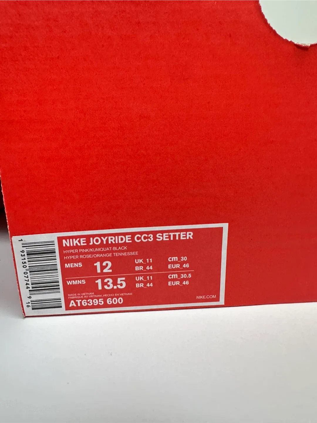 Nike Joyride CC3 Setter Pink/Orange, Men's US 12 image indicator(4)