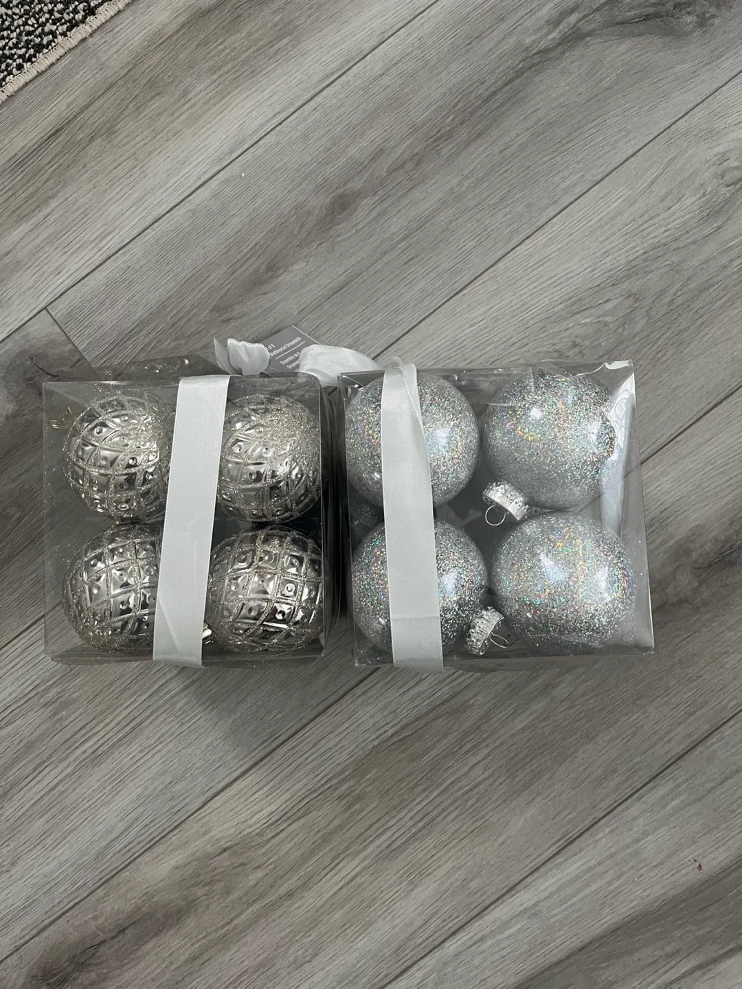 HomeSense Glitz + Glimmer Shatterproof Ornaments, Set of 8