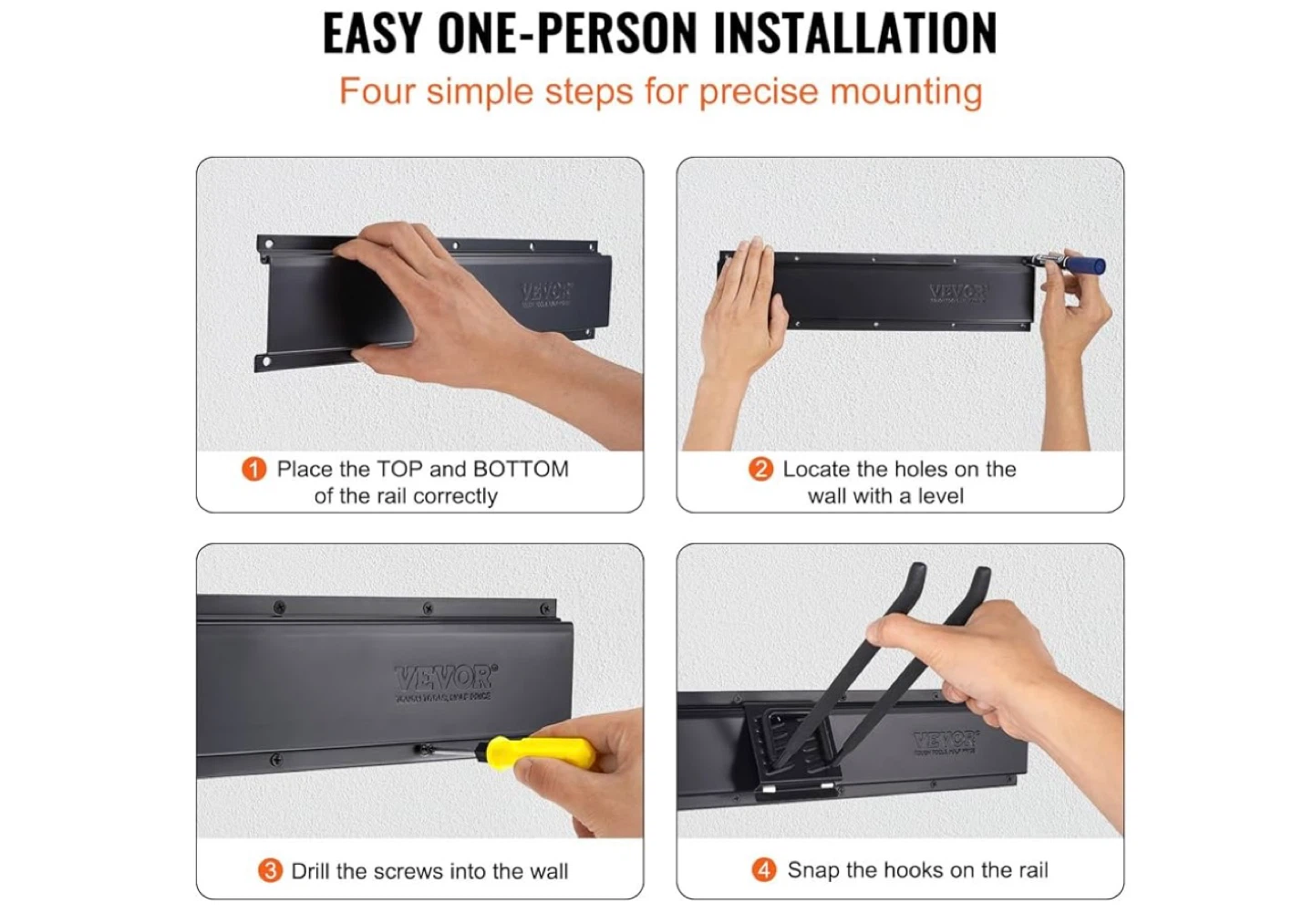 VEVOR Garage Tool Organizer - Wall Mount Rack - photo 3