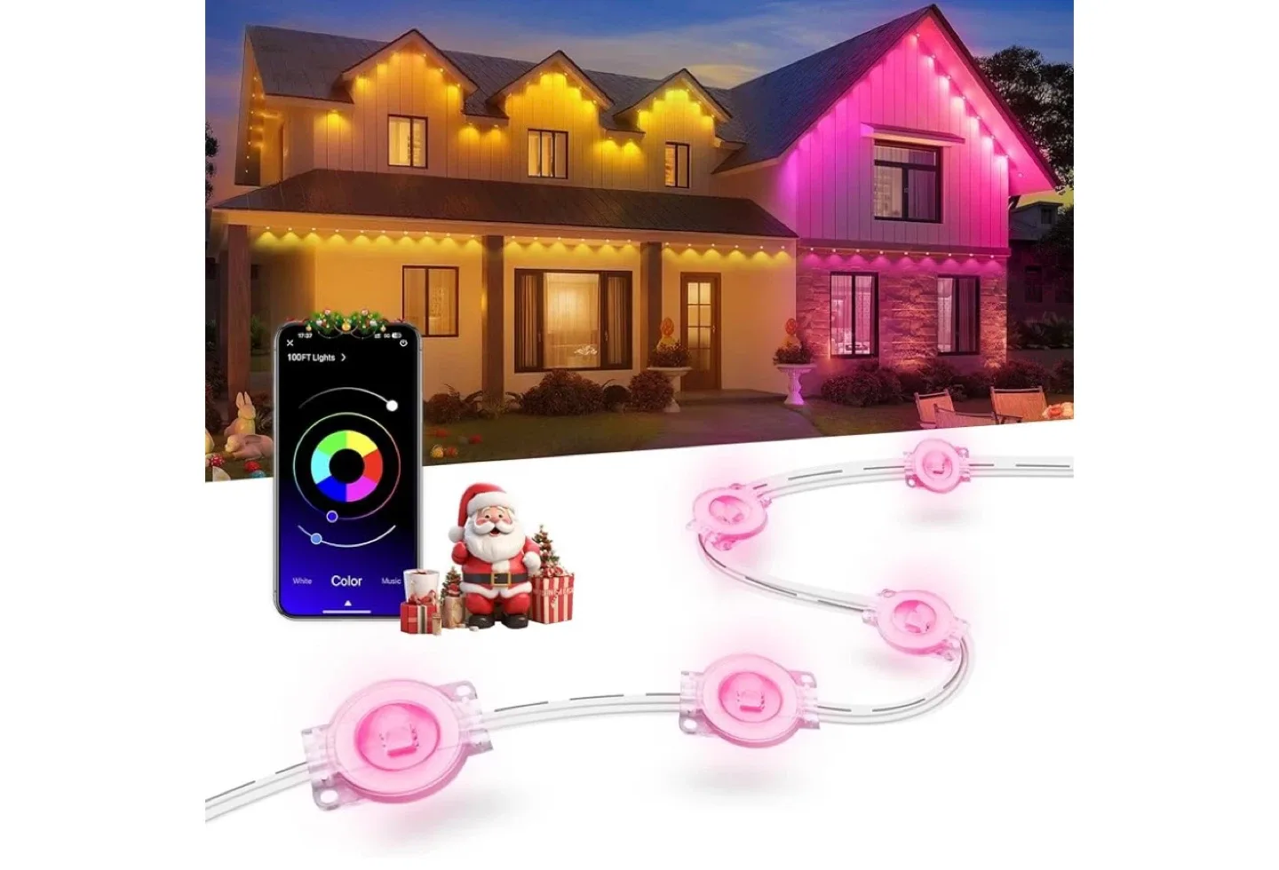 100FT Smart Outdoor Lights