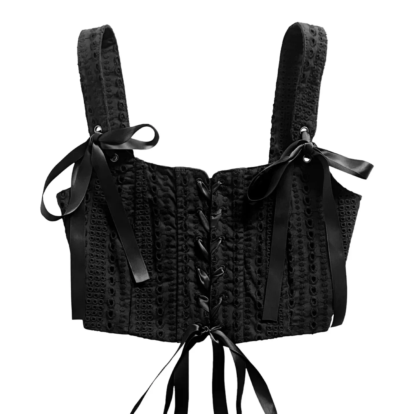 NEW Foxblood Goth Sexy Black Corset Top XS