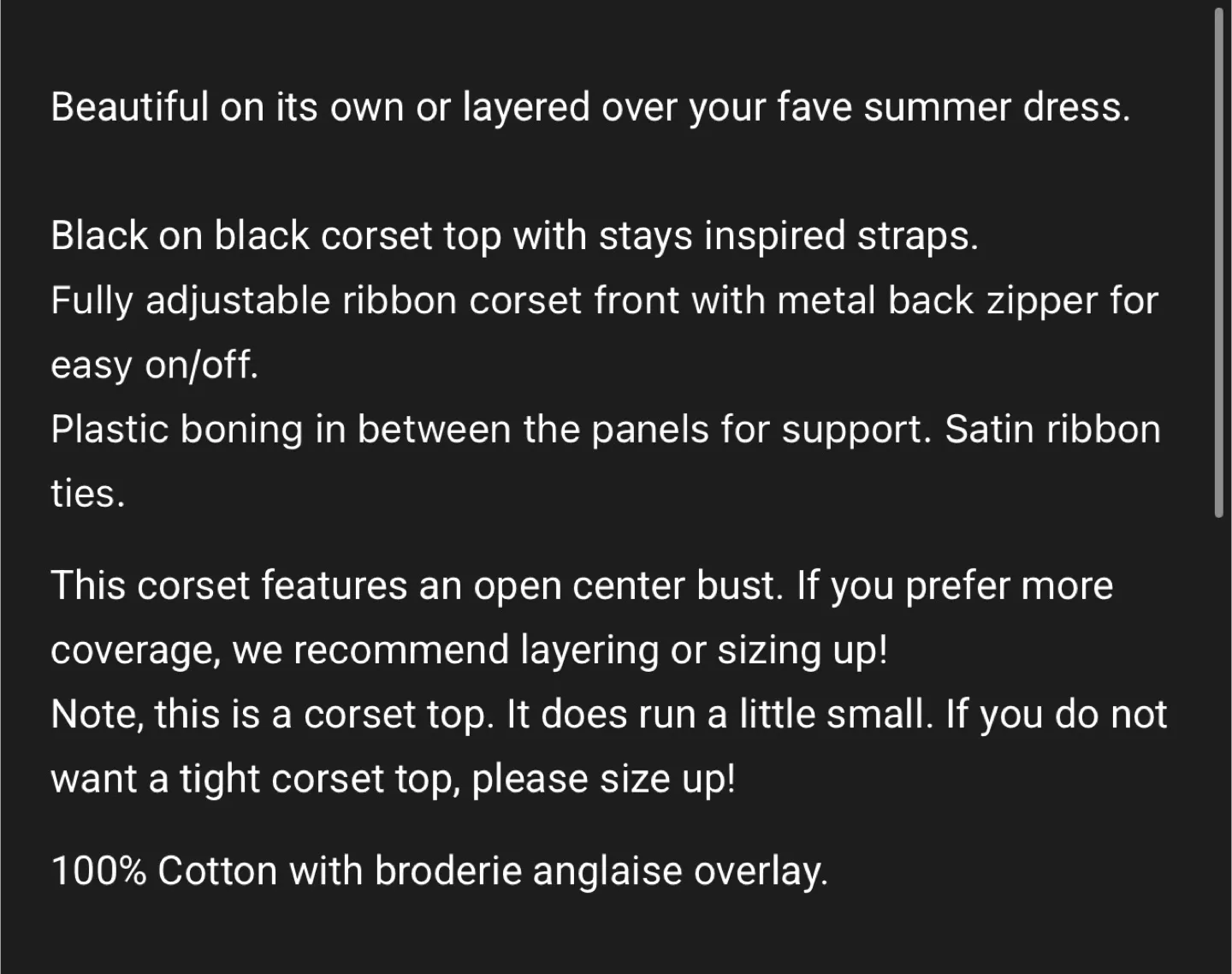 NEW Foxblood Goth Sexy Black Corset Top XS image indicator(6)