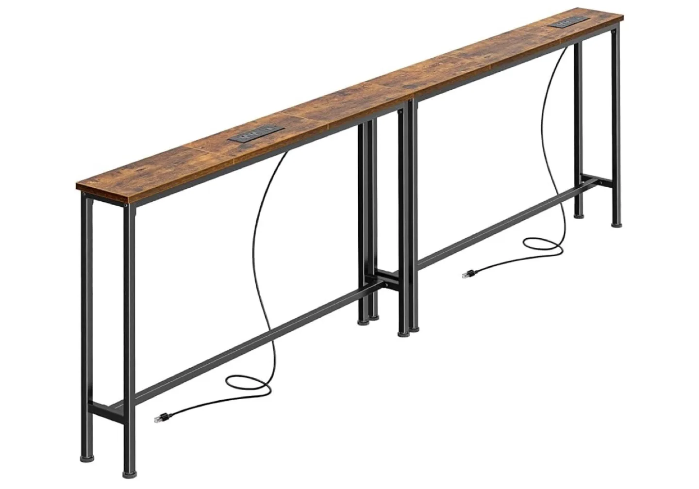 Console Table with Charging Station