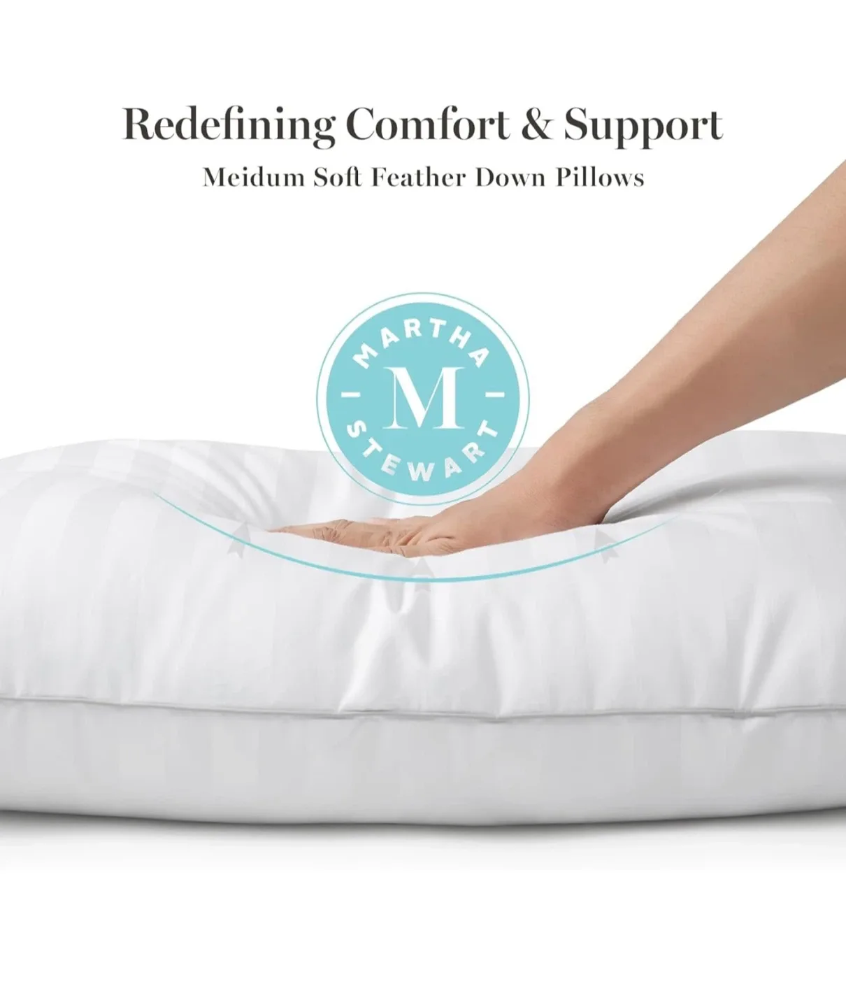 Martha Stewart Down Pillows (Set of 2) image indicator(3)