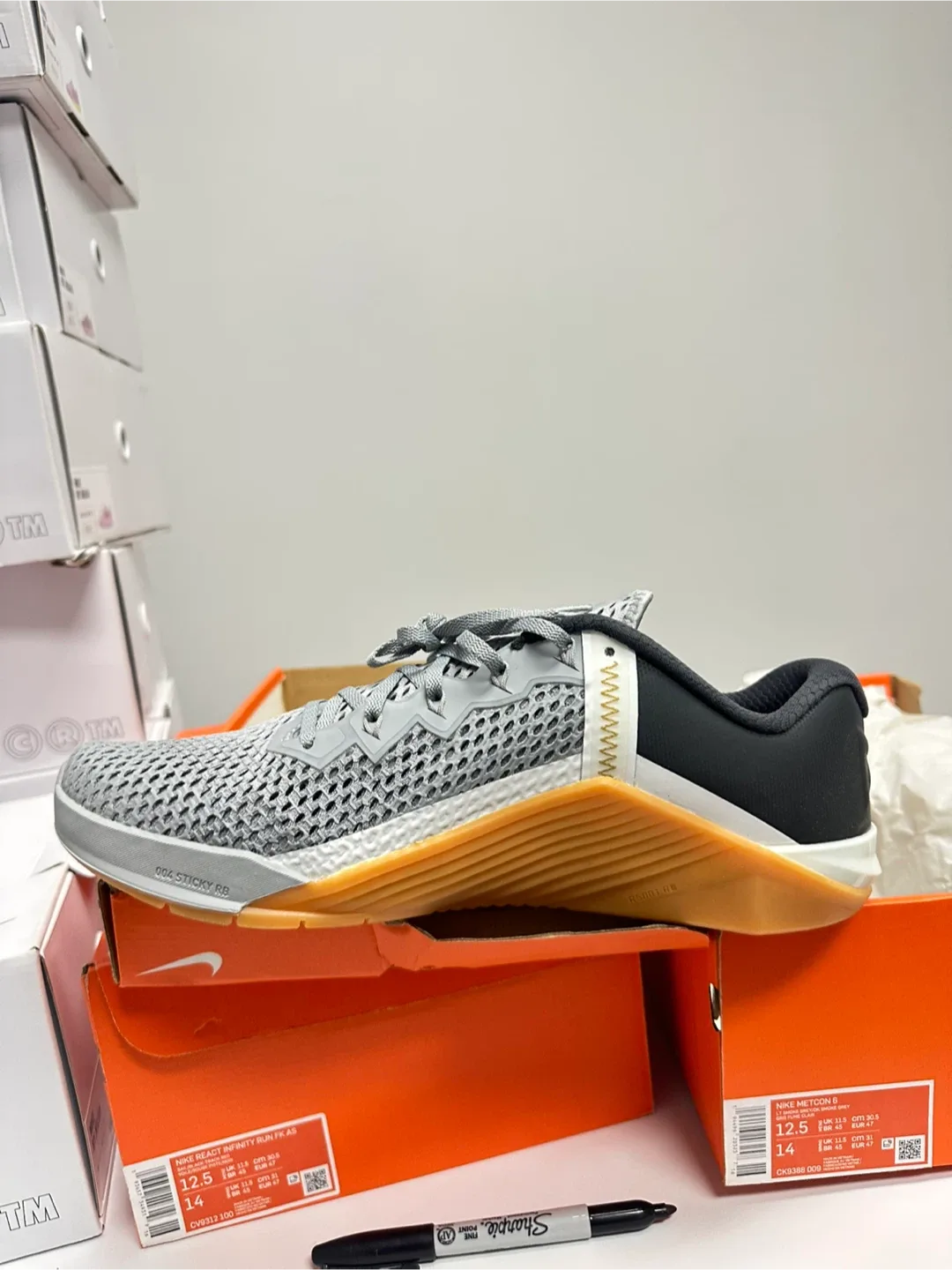 Nike Metcon 6 Training Shoes - Grey, US 12.5 image indicator(2)