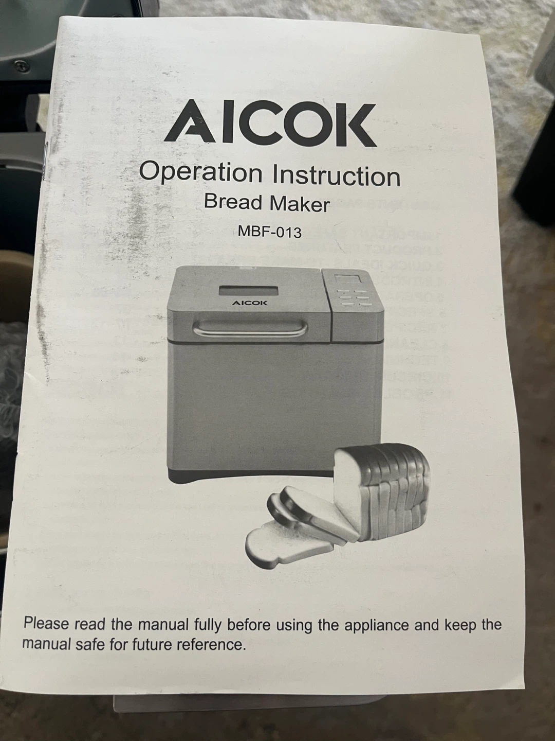 Aicok MBF-013 Bread Maker - photo 4