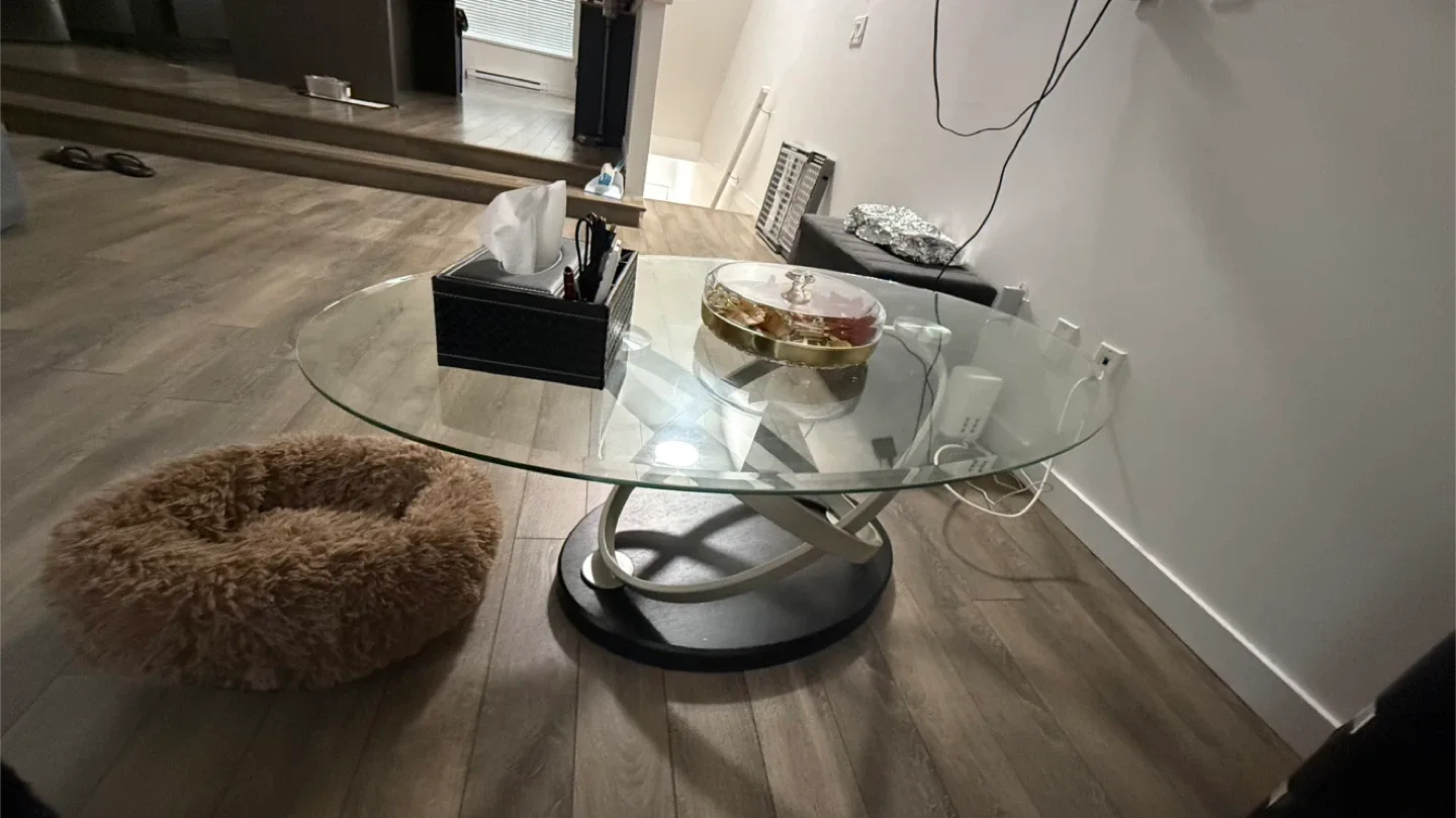 Glass Top Coffee Table