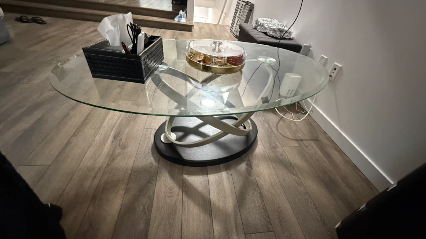Glass Top Coffee Table - photo 2