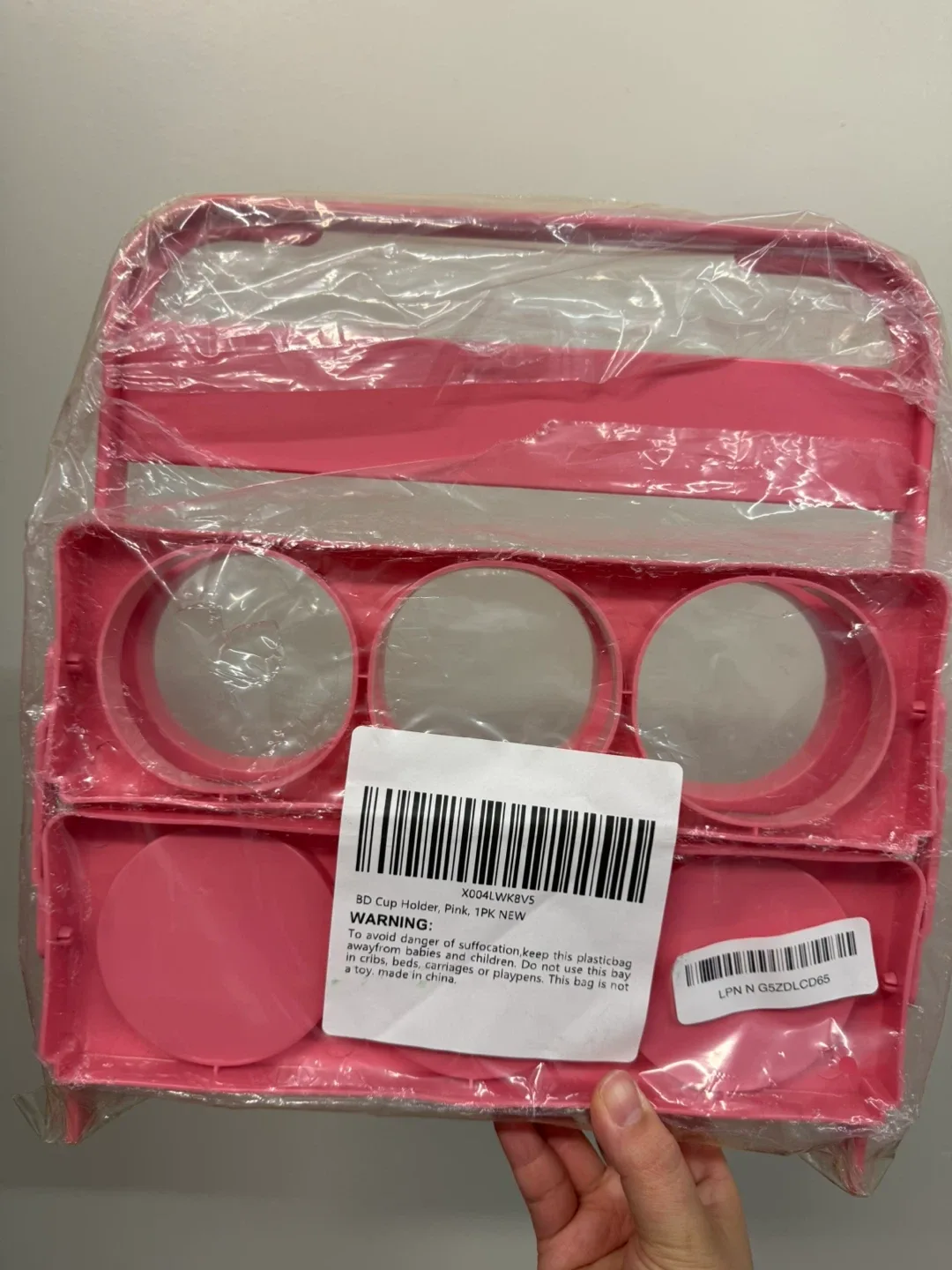 New Foldable Drink Carrier, Cup Holder - Pink