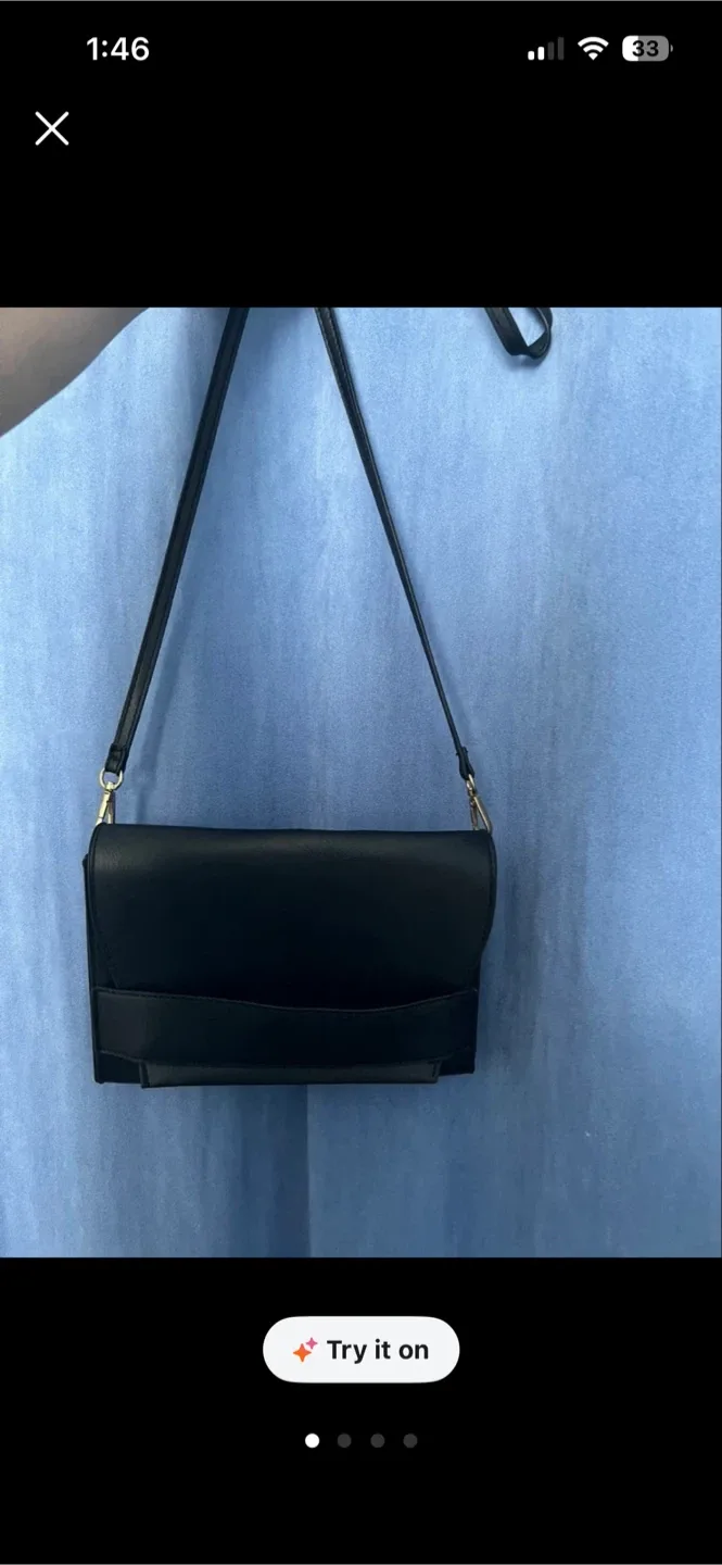 Summer & Rose Black Shoulder Bag