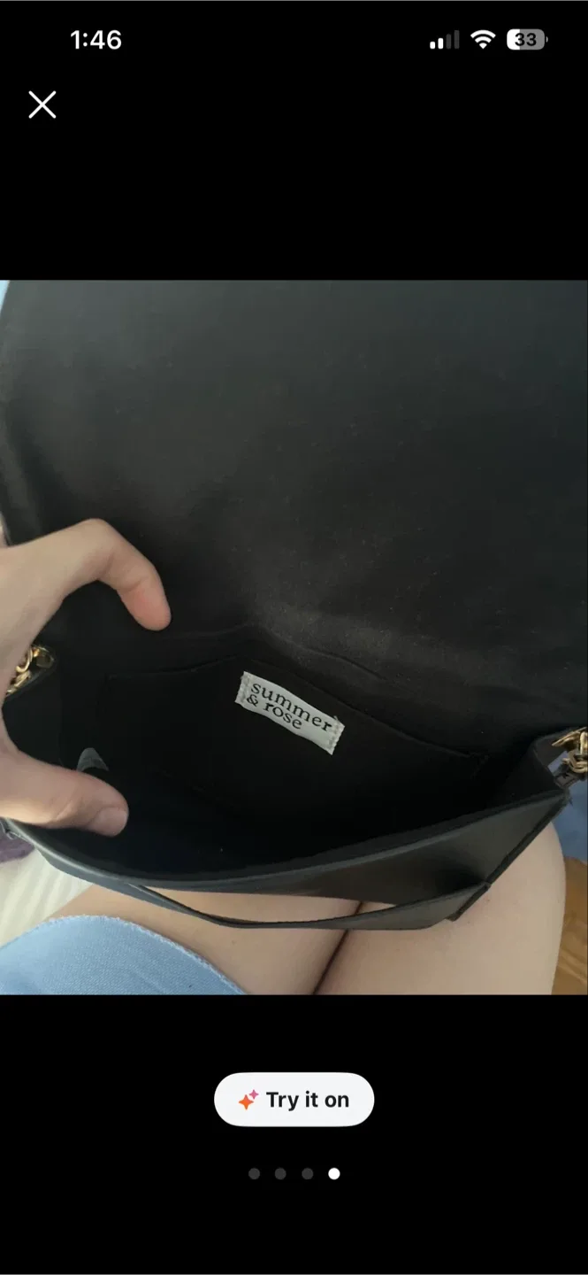 Summer & Rose Black Shoulder Bag image indicator(4)